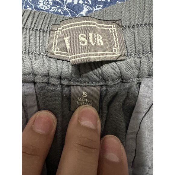 Point Sur by J. Crew Gray Jogger 100% Cotton Elastic Waist Lounge Pants Size 8 - Picture 10 of 11